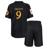 Dětský fotbalový dres Real Madrid Kylian Mbappe #9 2023-24 Třetí Krátký Rukáv (+ trenýrky)